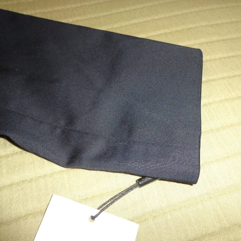 NWT Calvin Klein Lined Blazer 8 Dk Navy Button Closure Notched Lapel Faux Pocket - Picture 8 of 16